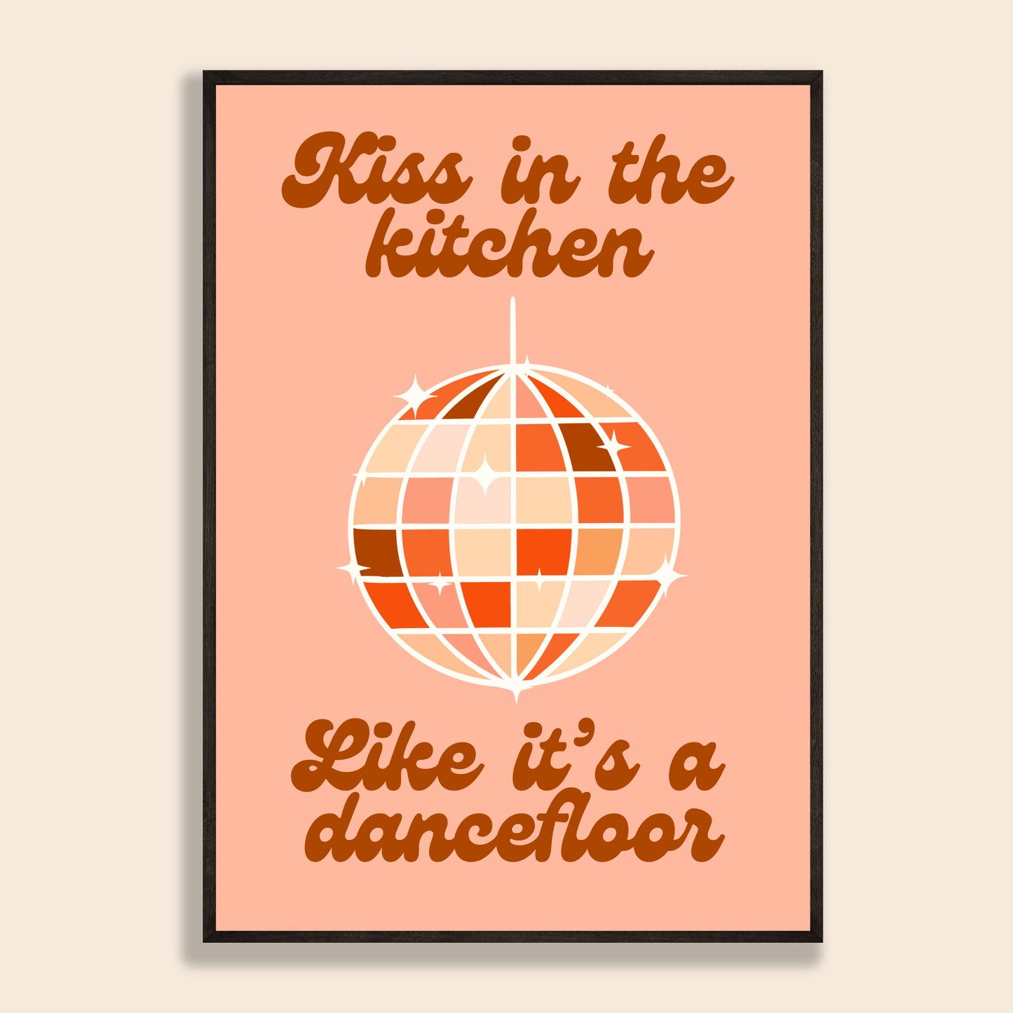 Kiss In The Kitchen Print