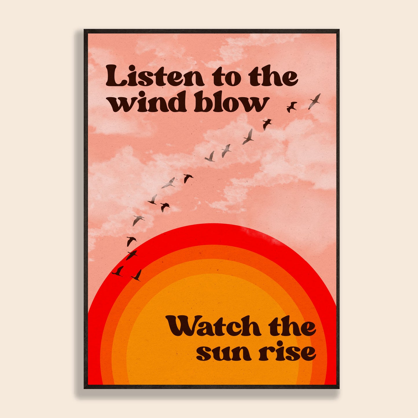 Listen To The Wind Blow Print