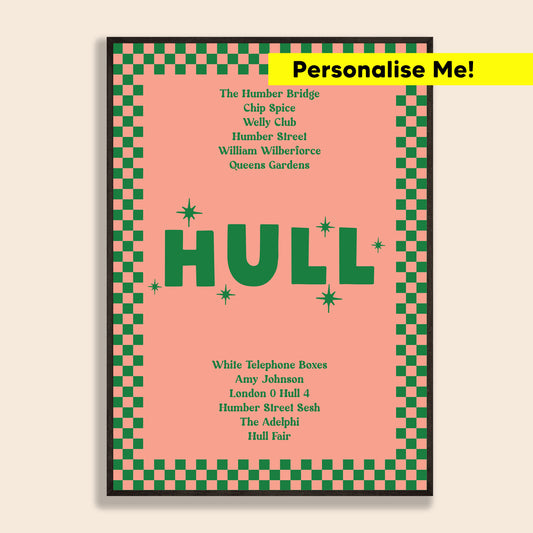 Checkerboard Location Print