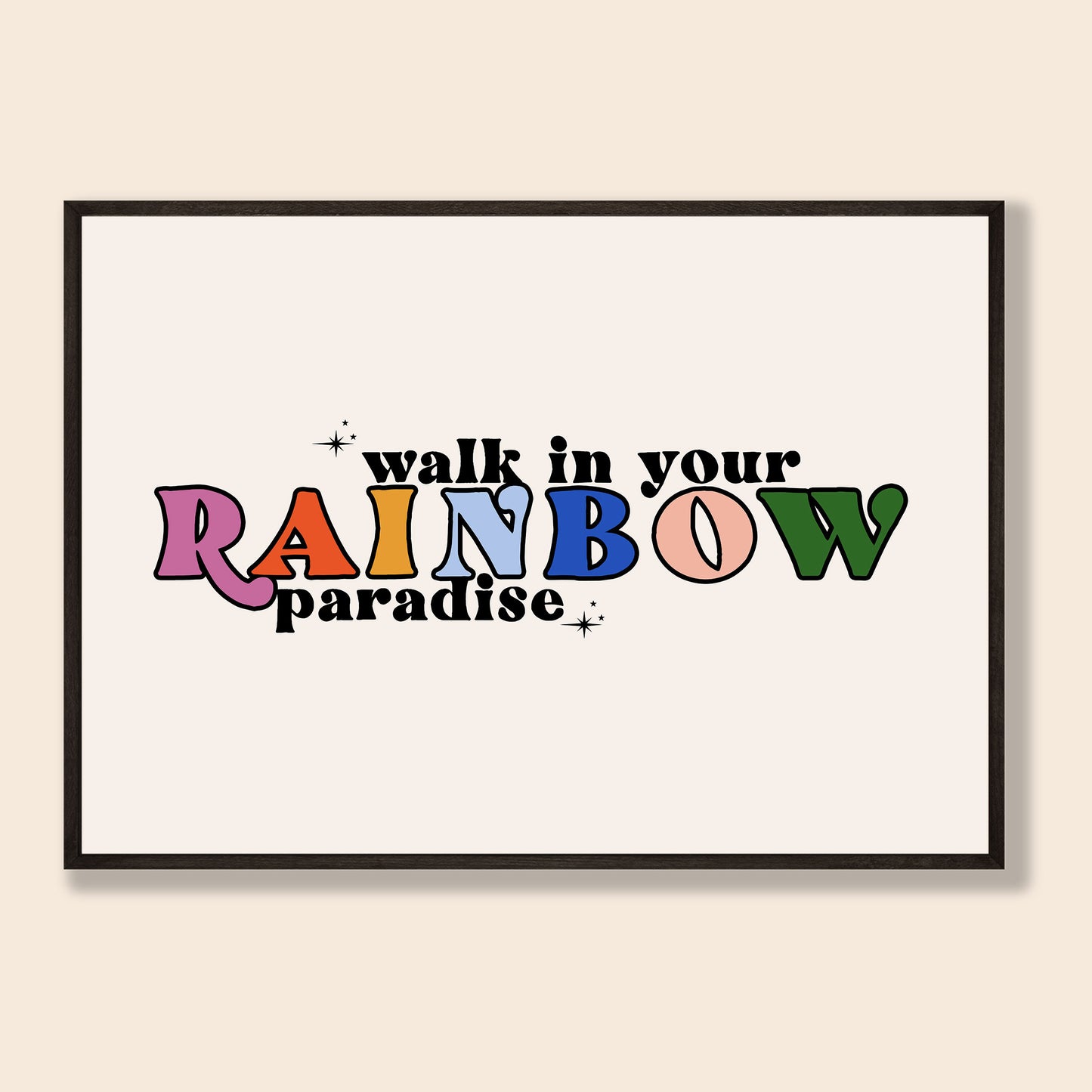 Rainbow Paradise Print