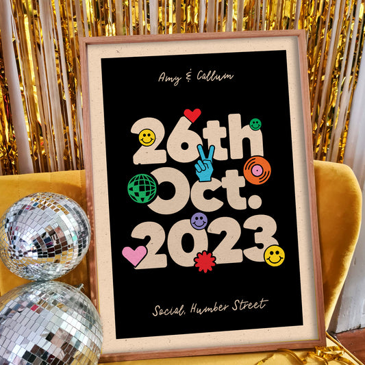 Rock 'n' Roll Love Date Print