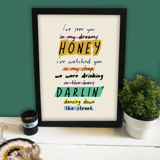 Small Bones Honey Print