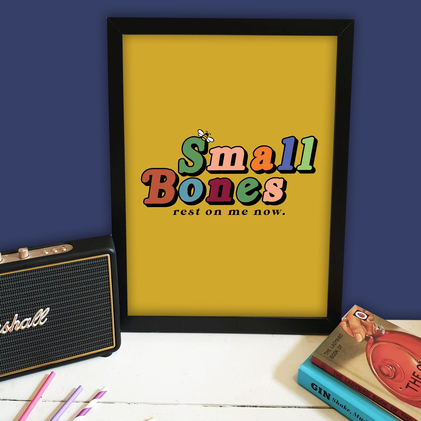 Small Bones Bee Print
