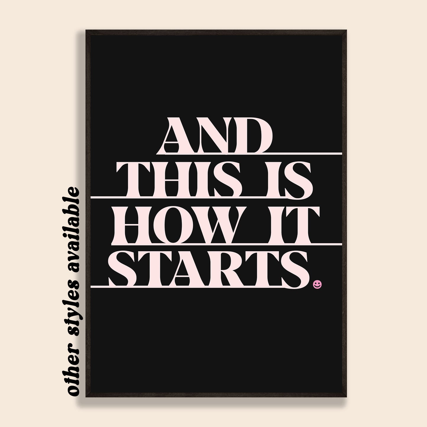 This Is How It Starts Print