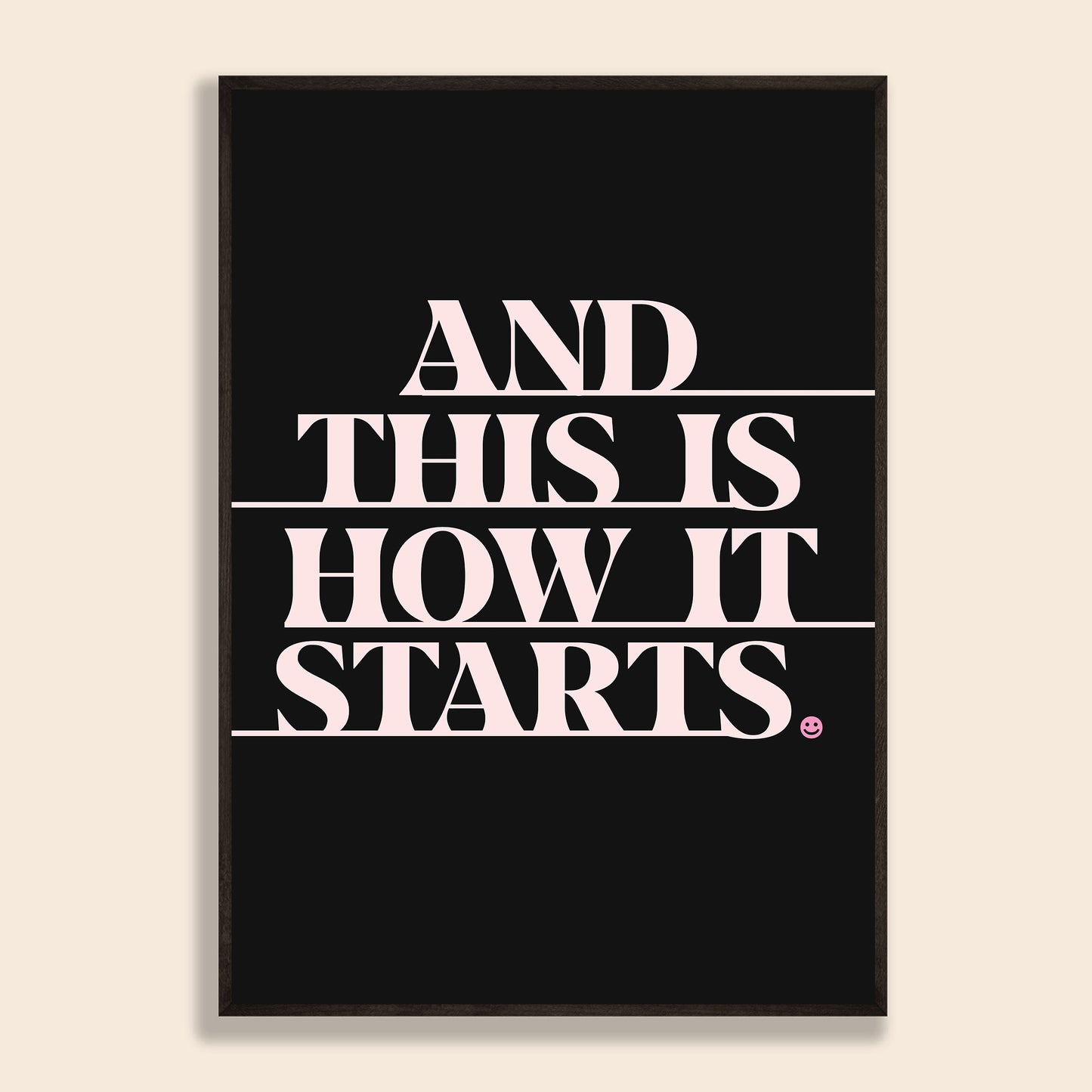 This Is How It Starts Print