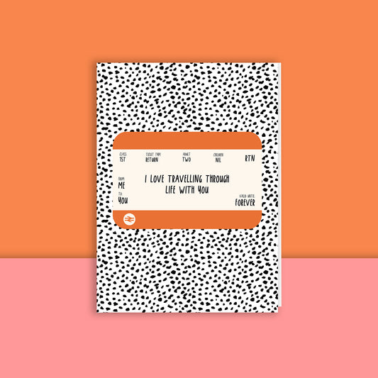 Travelling Through Life With You Card