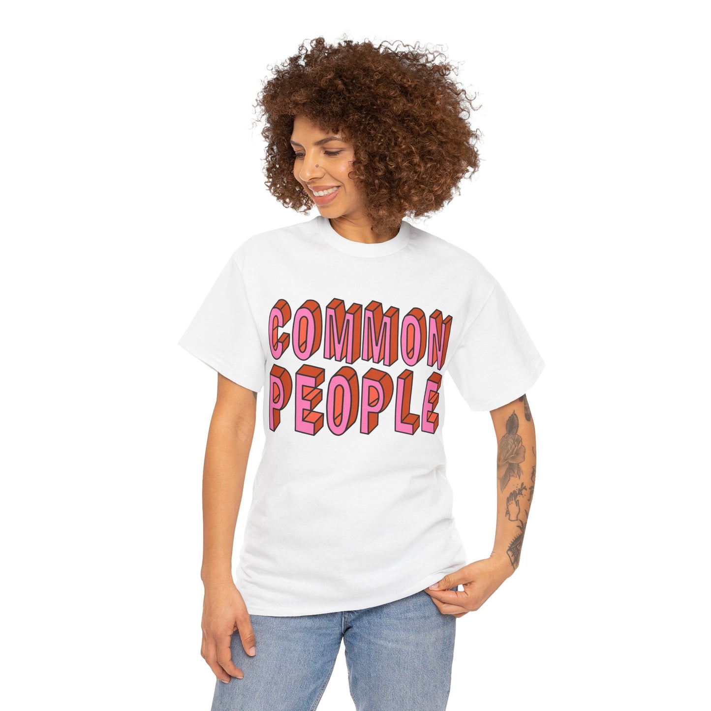 Common People Graphic Tee - Unisex Heavy Cotton Shirt, Trendy Apparel, Casual Wear, Gift for Friends, Streetwear Style
