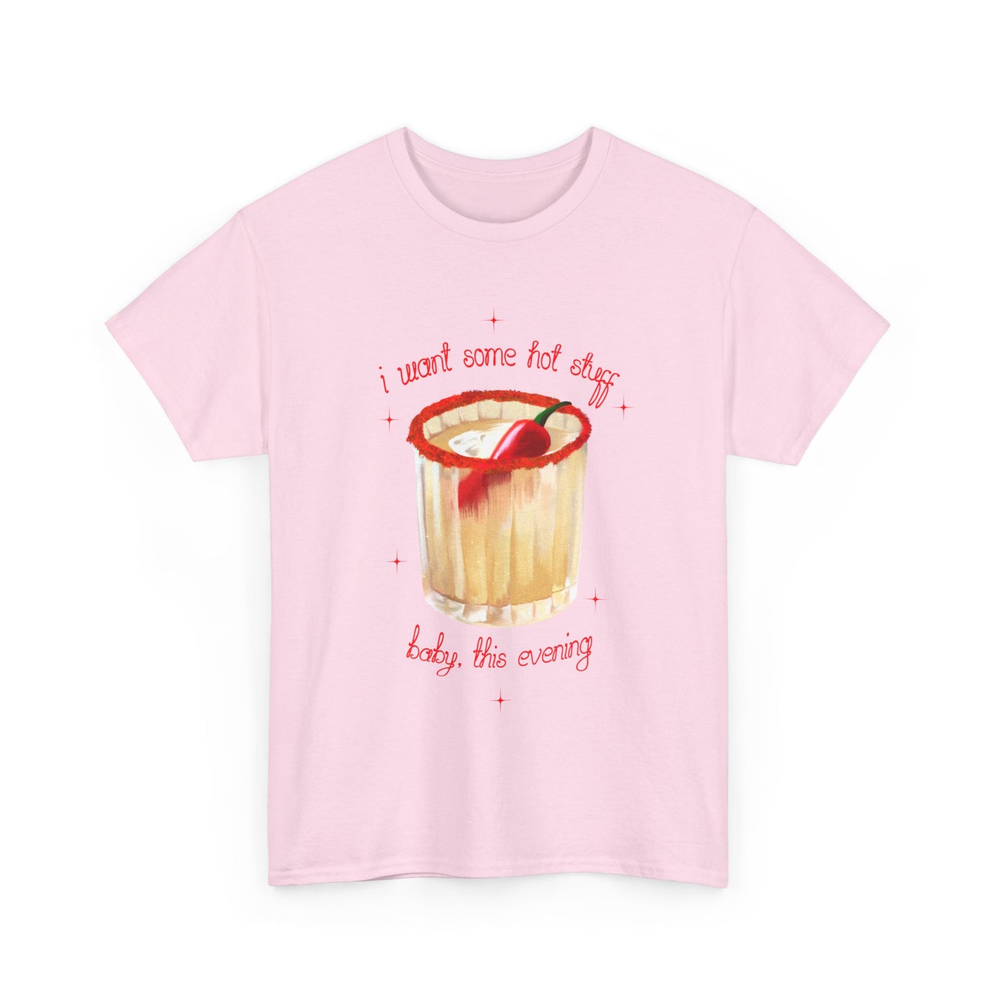Spicy Margs Hot Stuff Tee | Cute Unisex Cotton Shirt, Casual Wear, Pub Wear,  Margarita Cocktail