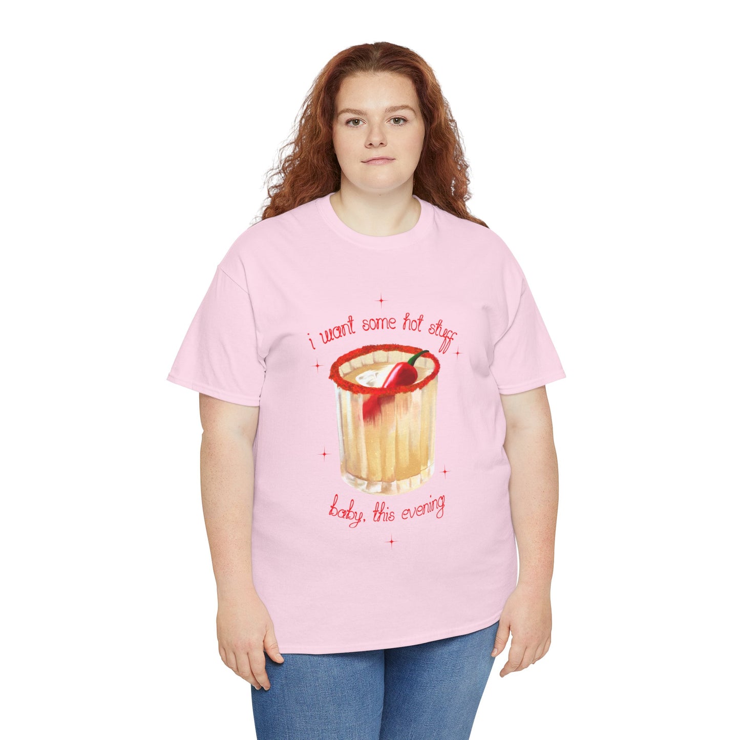 Spicy Margs Hot Stuff Tee | Cute Unisex Cotton Shirt, Casual Wear, Pub Wear,  Margarita Cocktail