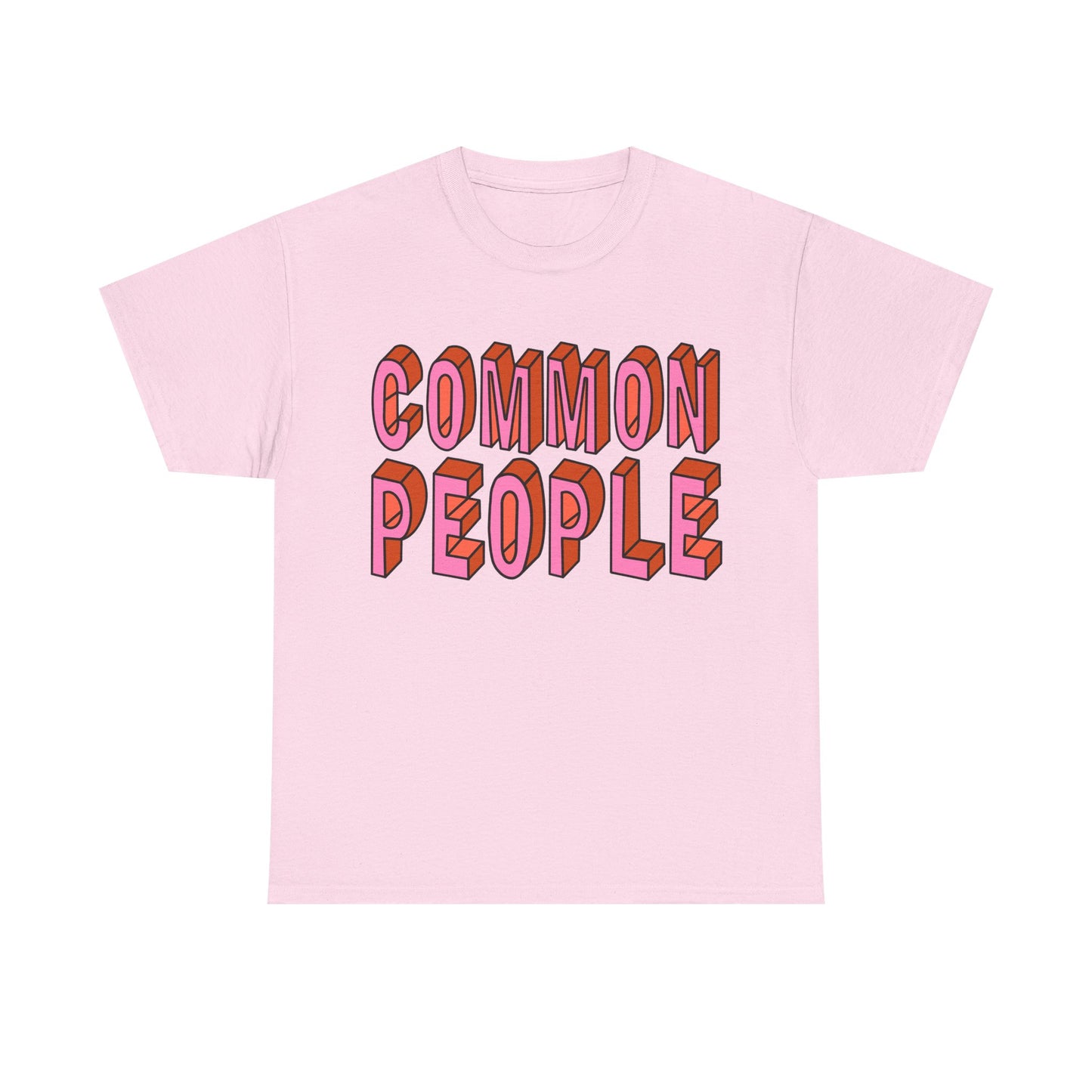 Common People Graphic Tee - Unisex Heavy Cotton Shirt, Trendy Apparel, Casual Wear, Gift for Friends, Streetwear Style