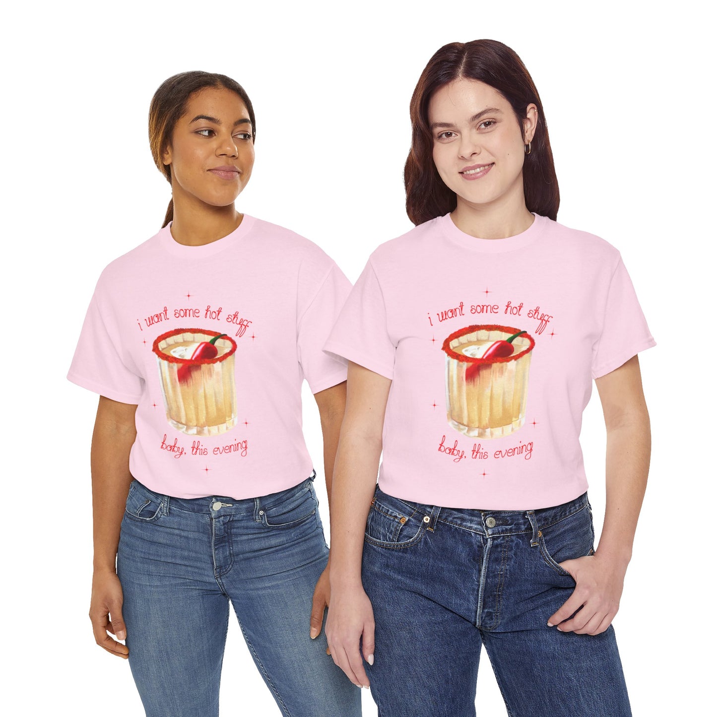 Spicy Margs Hot Stuff Tee | Cute Unisex Cotton Shirt, Casual Wear, Pub Wear,  Margarita Cocktail