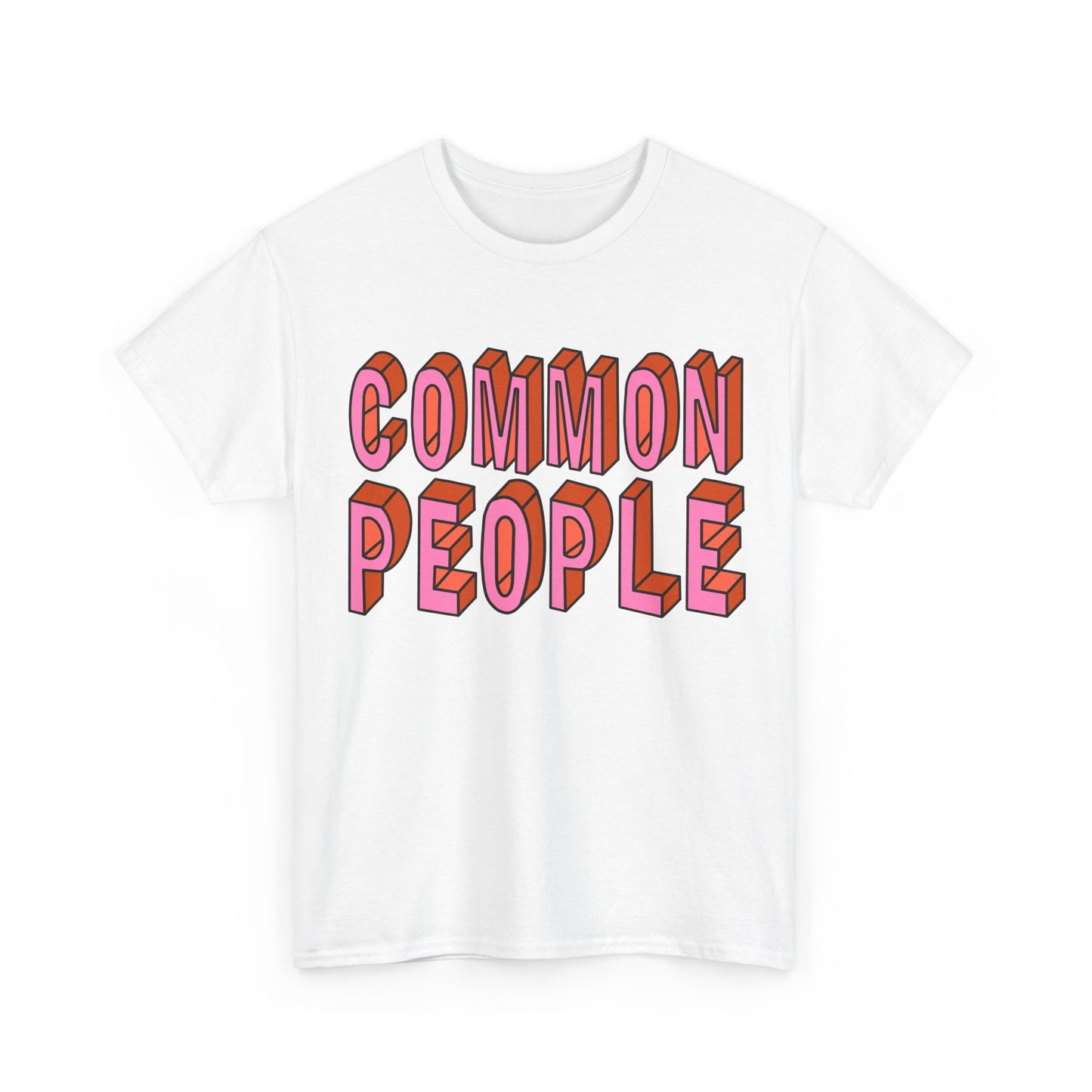 Common People Graphic Tee - Unisex Heavy Cotton Shirt, Trendy Apparel, Casual Wear, Gift for Friends, Streetwear Style