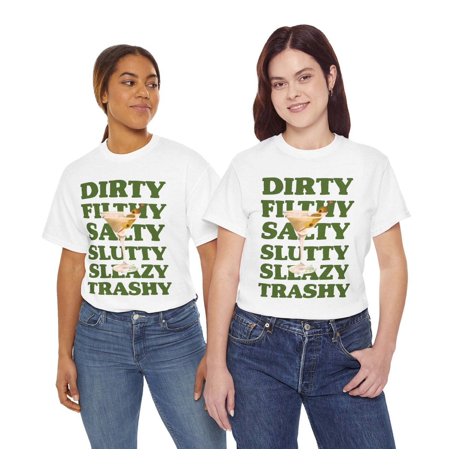 Dirty Filthy Tee, Casual Graphic Shirt for Parties, Gifts, Everyday Wear, Humour Tee, Trendy Fashion