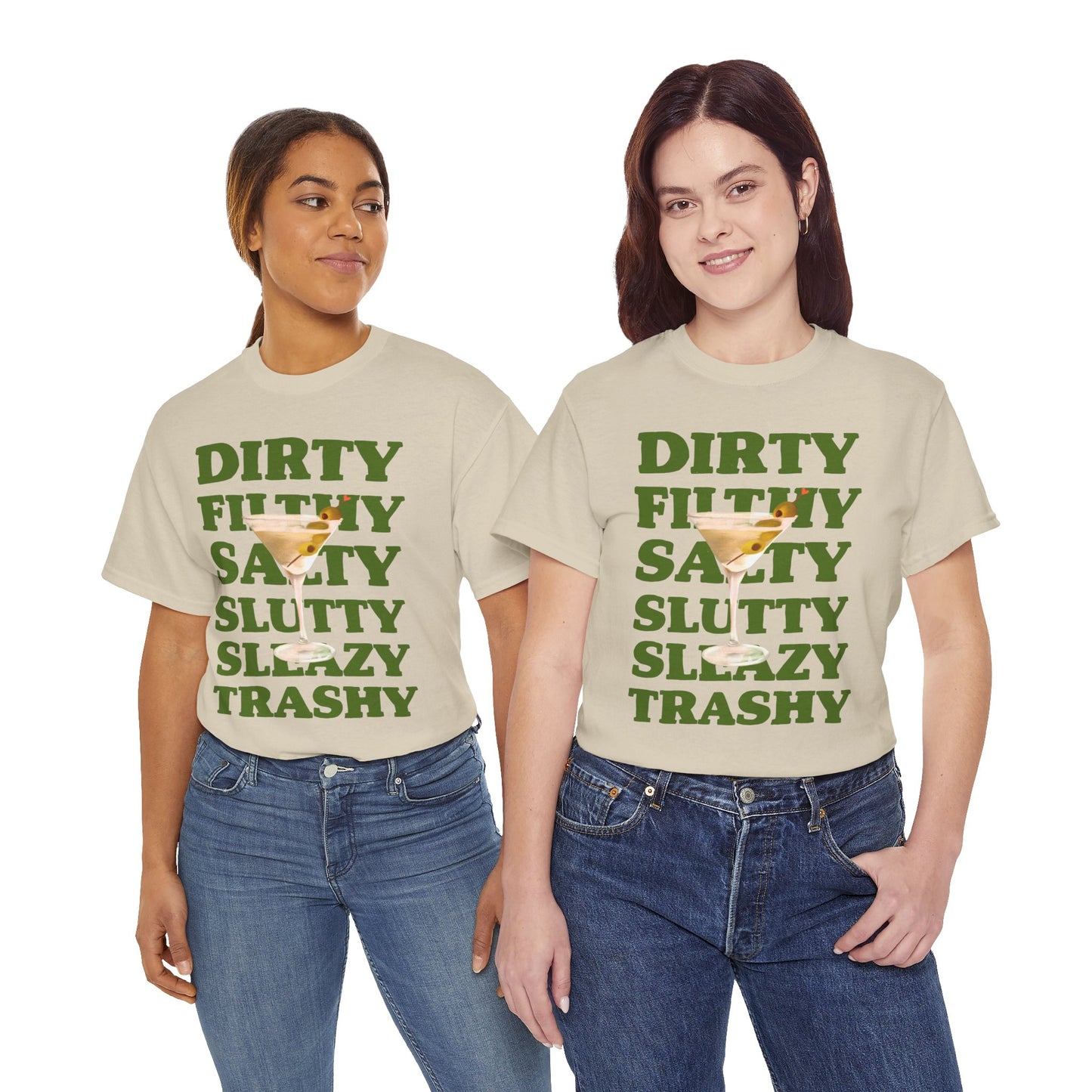 Dirty Filthy Tee, Casual Graphic Shirt for Parties, Gifts, Everyday Wear, Humour Tee, Trendy Fashion