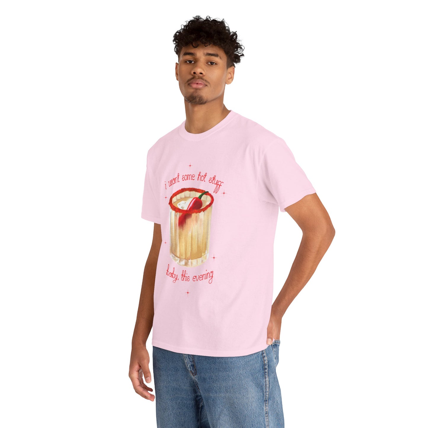 Spicy Margs Hot Stuff Tee | Cute Unisex Cotton Shirt, Casual Wear, Pub Wear,  Margarita Cocktail