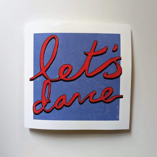 Square Let's Dance Print - The 'Wonky' Sale