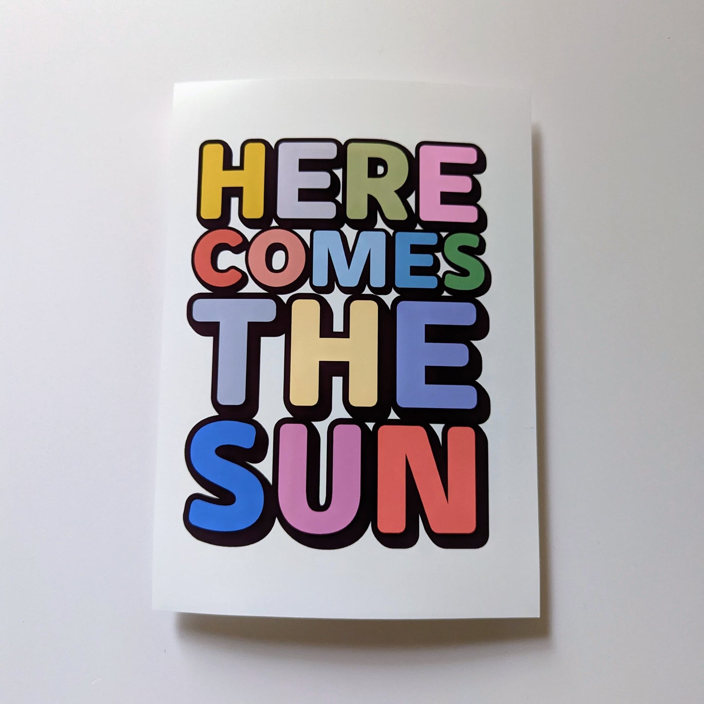 A5 'Here Comes The Sun' Print - The 'Wonky' Sale