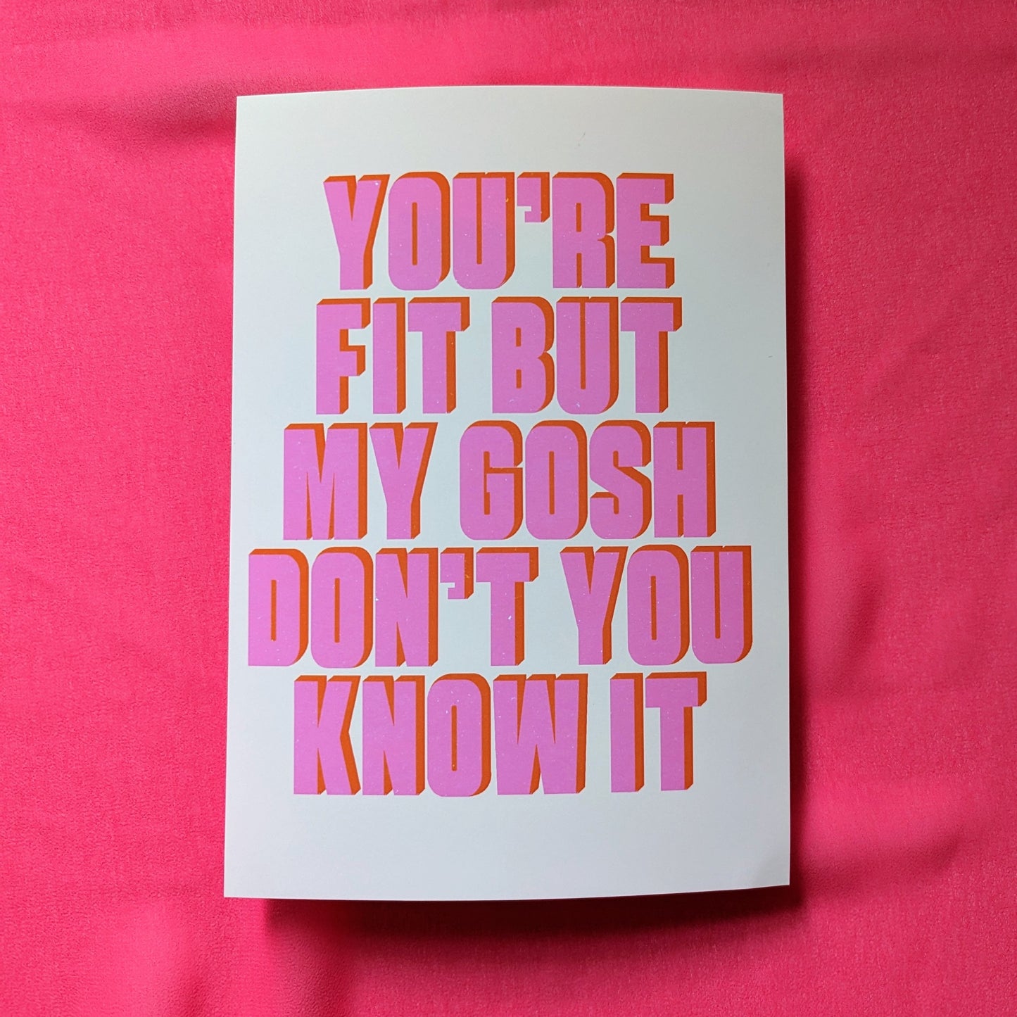 A5 You're So Fit Print  - Wonky Sale