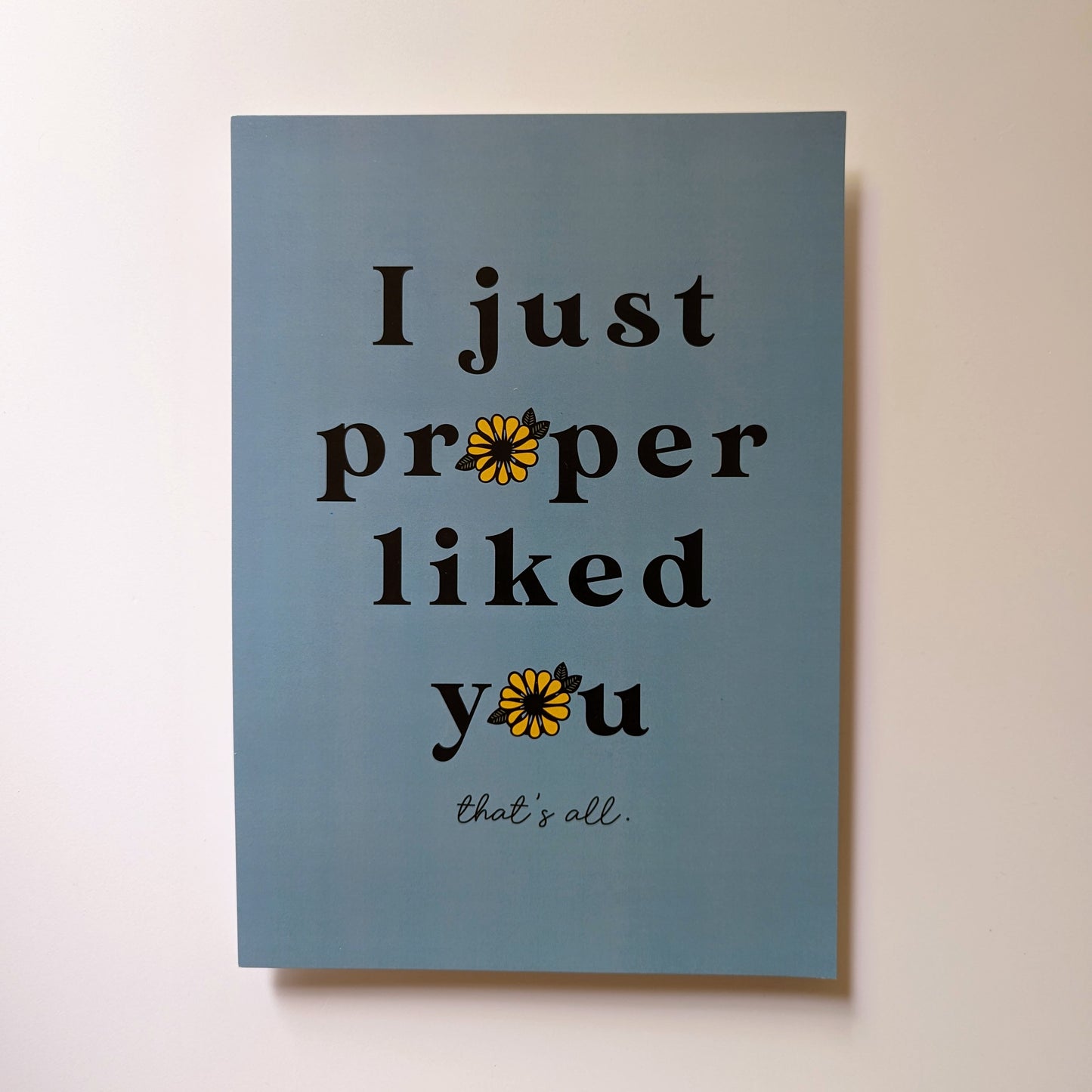 A4 Sunflower Print - The 'Wonky' Sale
