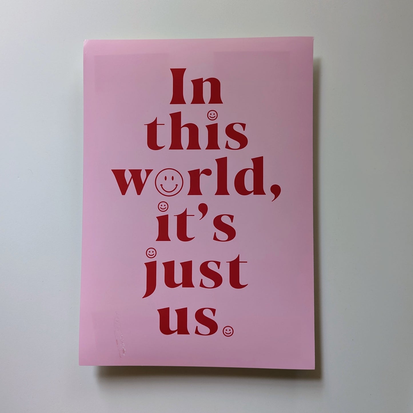 A4 It's Just Us Print - The 'Wonky' Sale