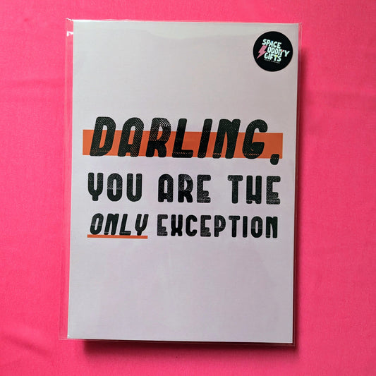 A4 The Only Exception Print - The 'Wonky' Sale