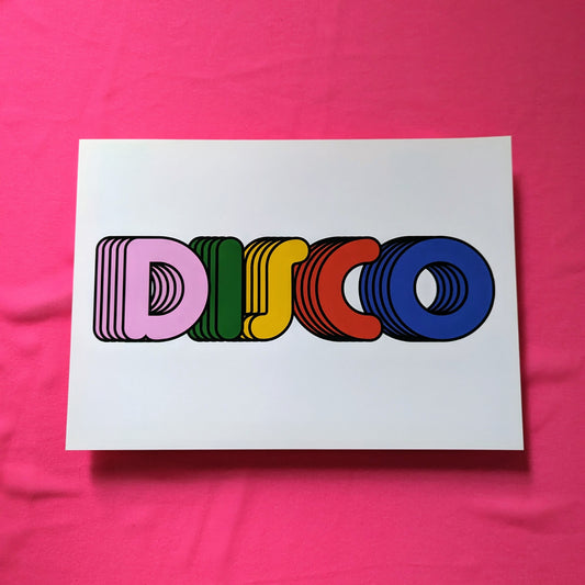 A4 Disco Print - The 'Wonky' Sale