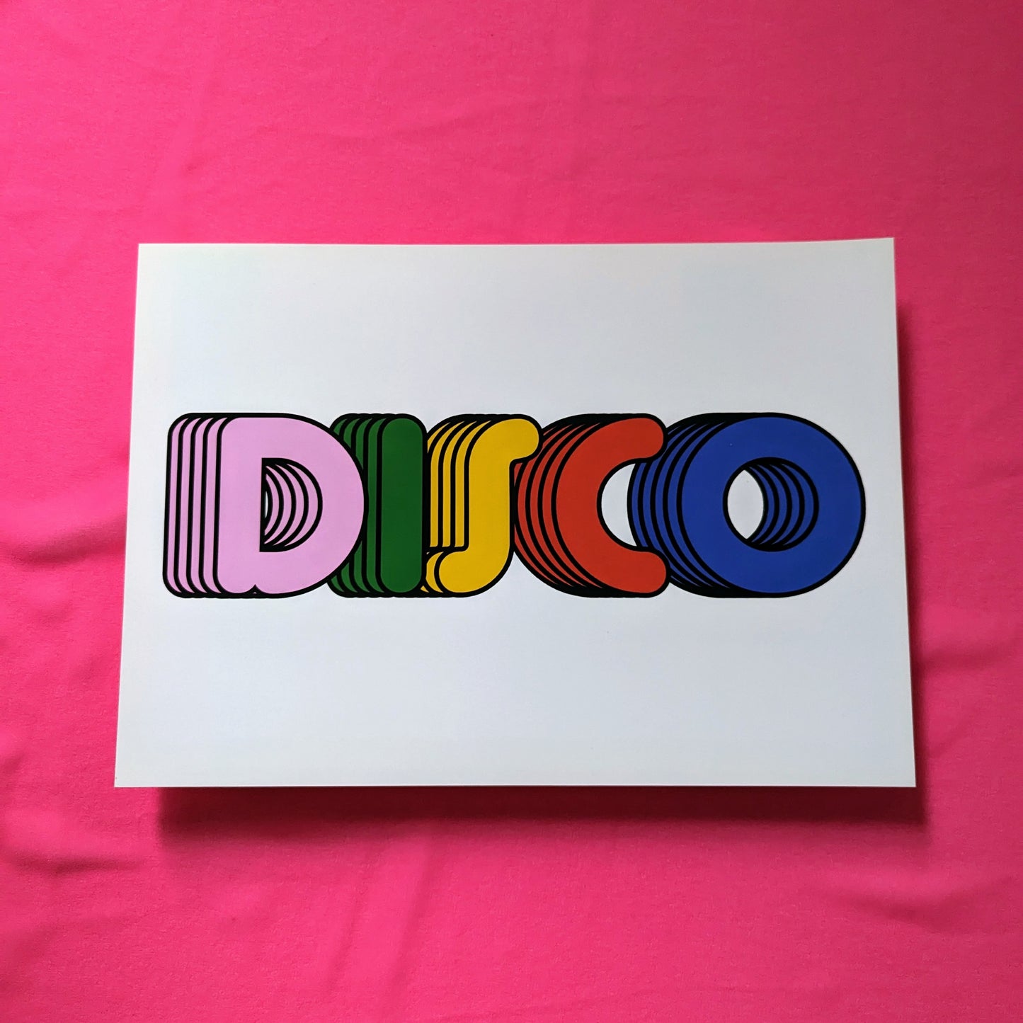 A4 Disco Print - The 'Wonky' Sale