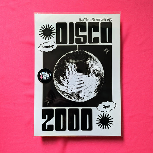 A4 Disco 2000 Print - The 'Wonky' Sale