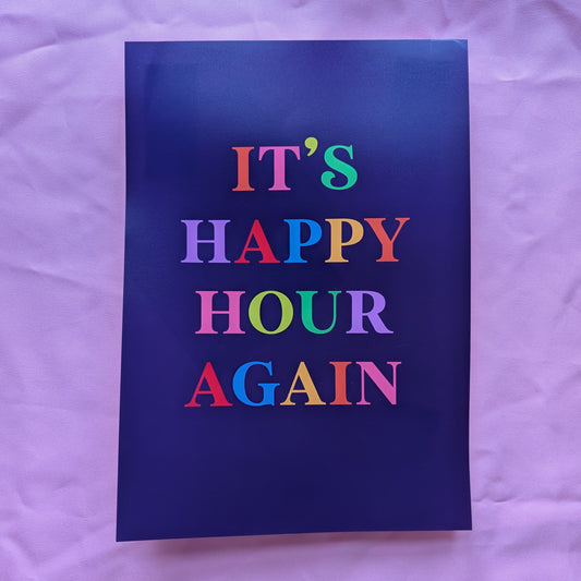 A4 'Happy Hour' Print - The 'Wonky' Sale