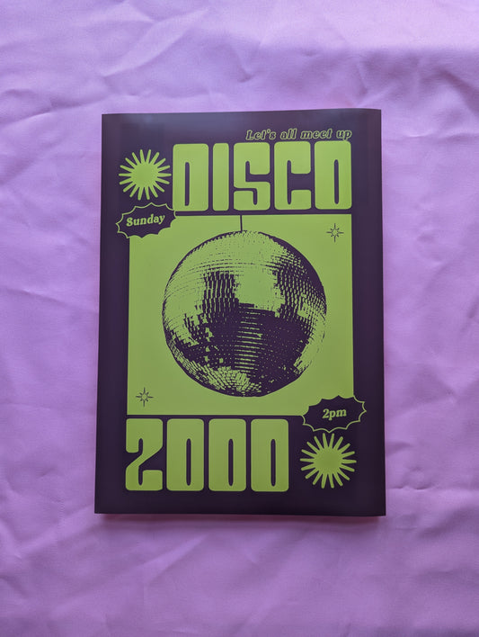 A4 'Disco 2000 Kiwi' Print - The 'Wonky' Sale