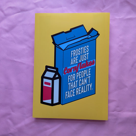 A4 'Frosties Peep Show Quote' Print - The 'Wonky' Sale