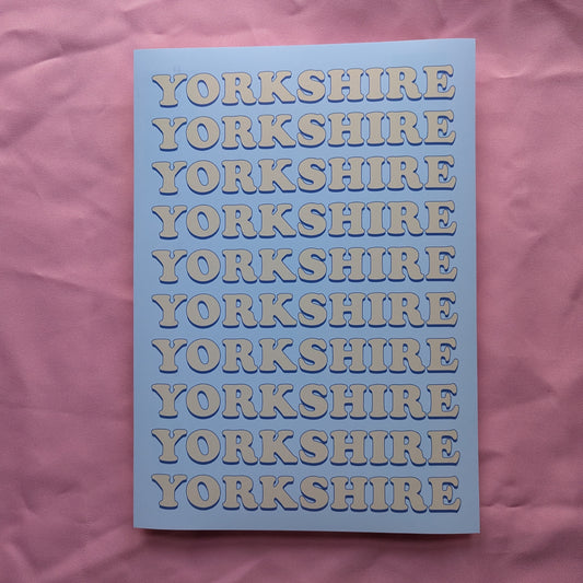 A4 'Yorkshire Blue' Print - The 'Wonky' Sale