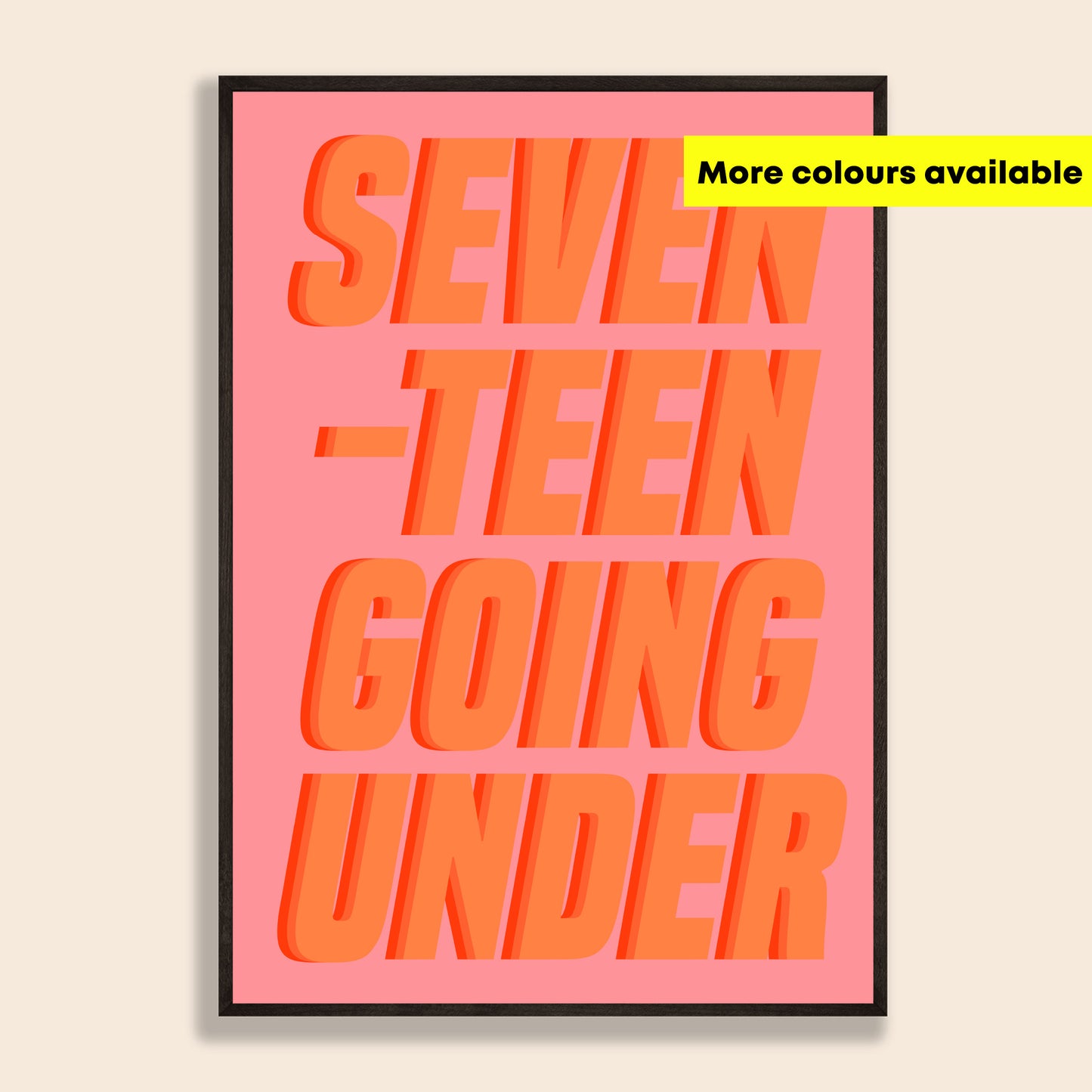 Seventeen Going Under Print