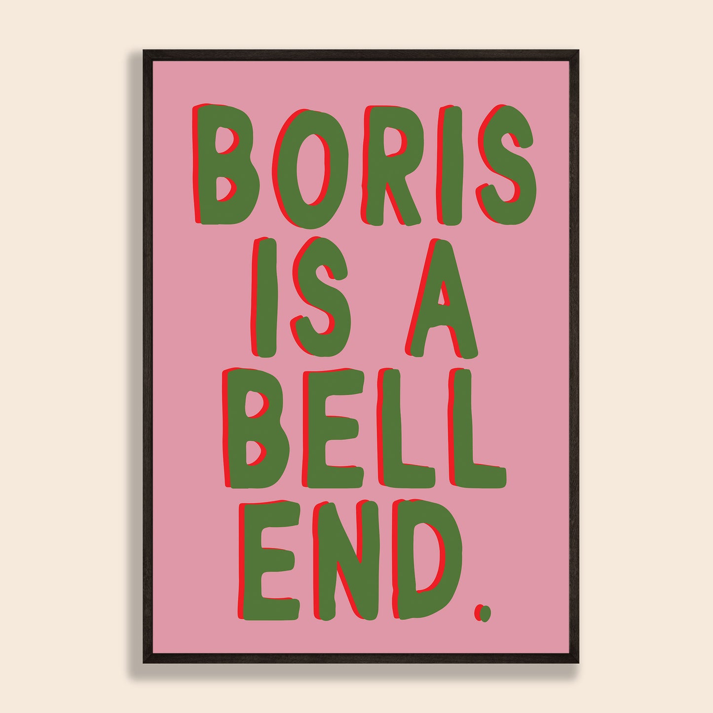 Boris Is A Bell End Print