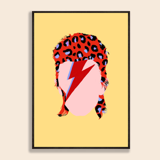 Ziggy Stardust Illustration Print