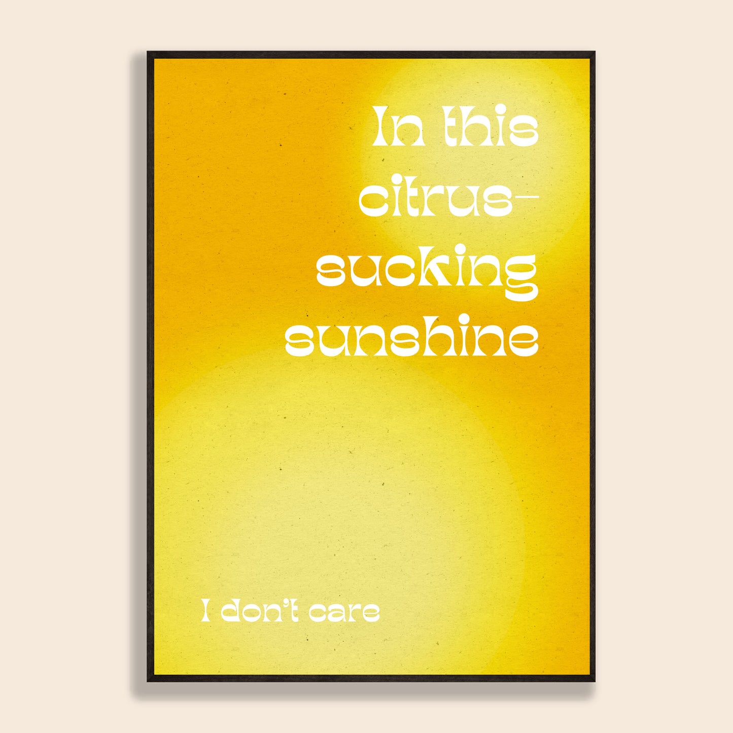 Citrus-Sucking Sunshine Print