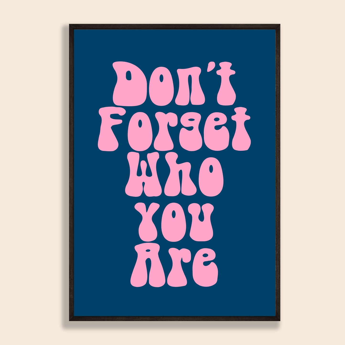 Don't Forget Who You Are Print