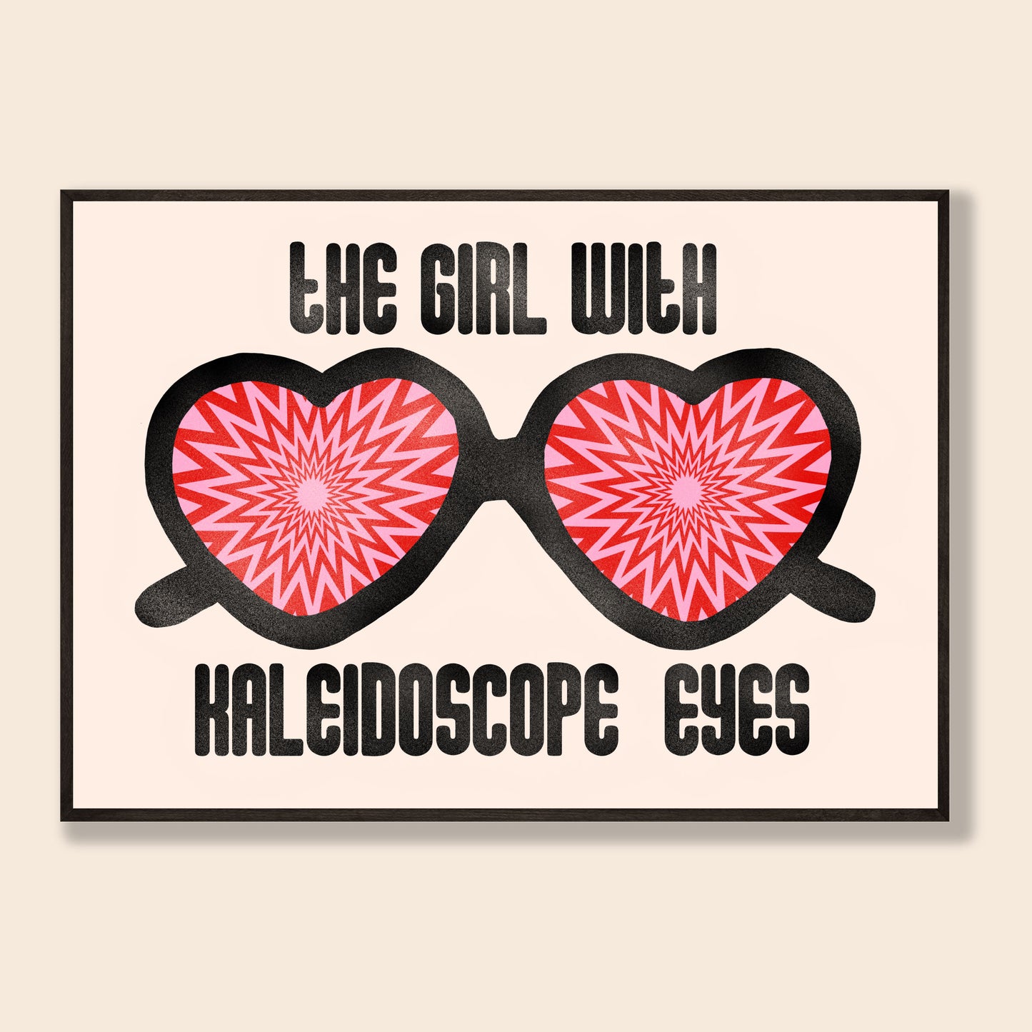 The Girl With Kaleidoscope Eyes Print