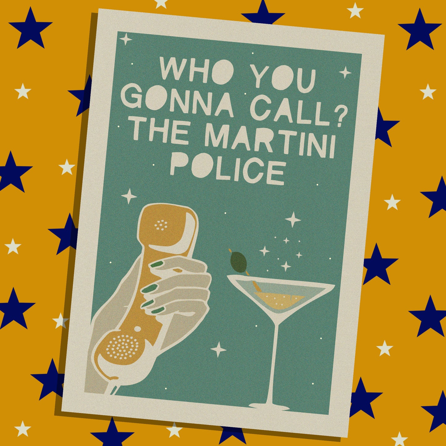 Martini Police Print