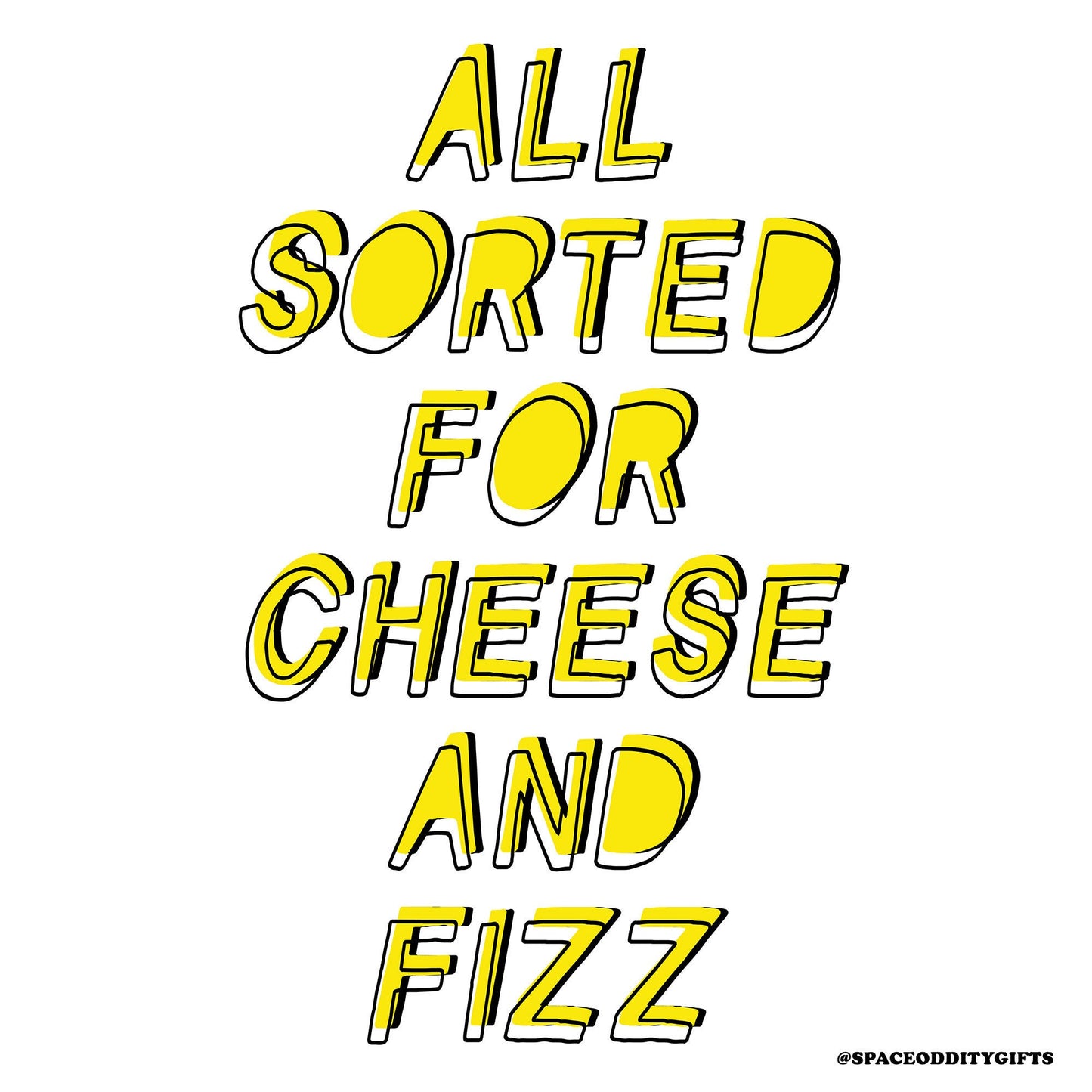 Cheese & Fizz Print