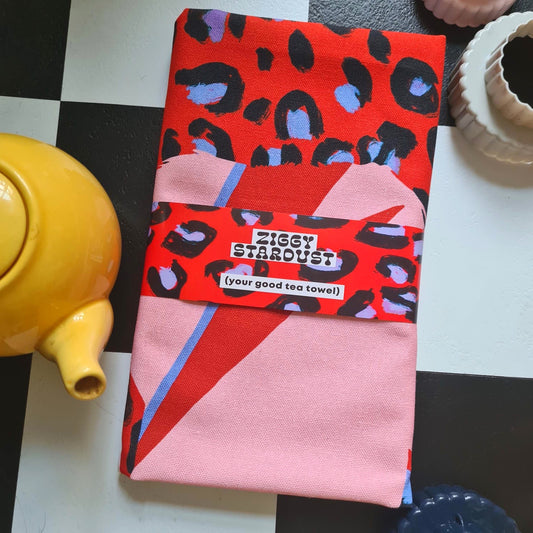 Ziggy Stardust Tea Towel