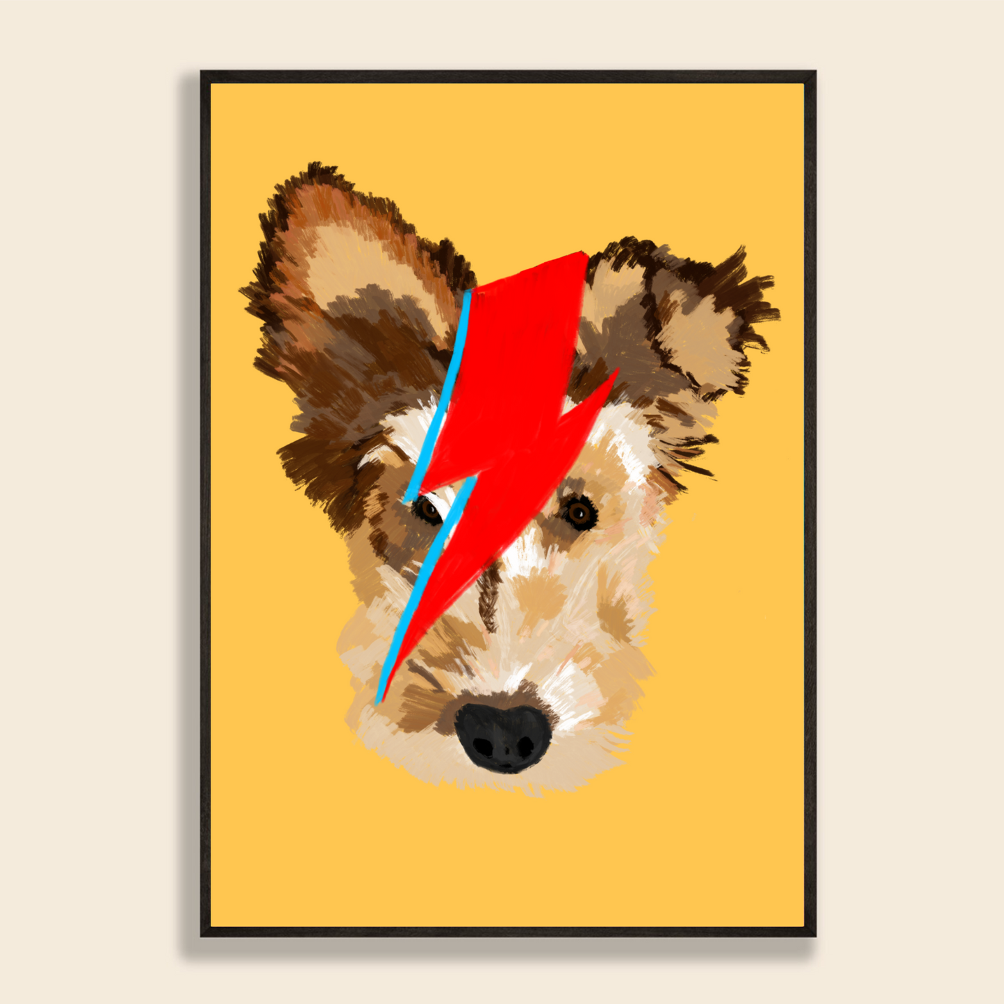 Ziggy Stardust Personalised Pet Portrait
