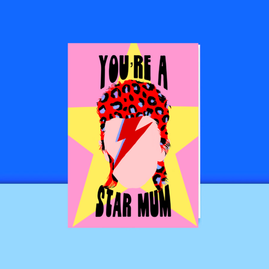 Star Mum Bowie Card