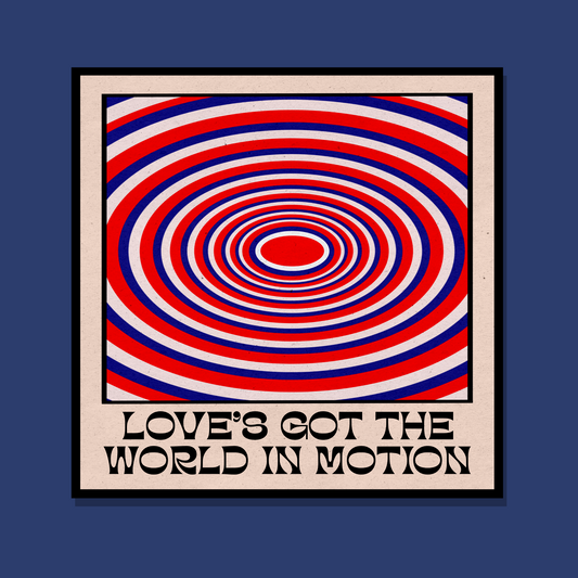 World In Motion Square Print