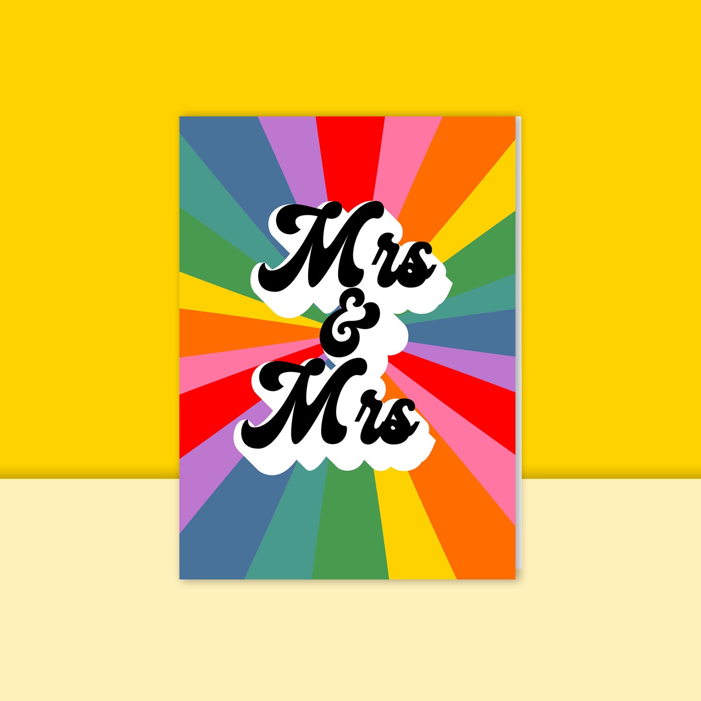 Mrs & Mrs Rainbow Card