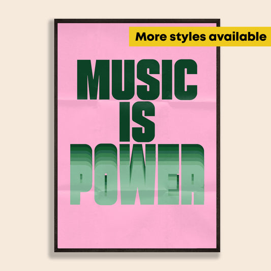 Music Is Power Print