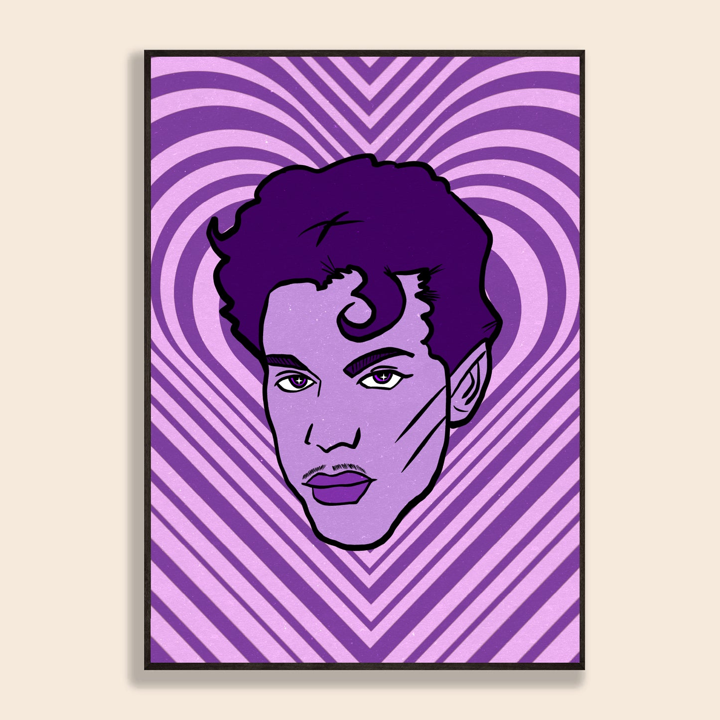 Prince 'Purple Rain' Illustration Print