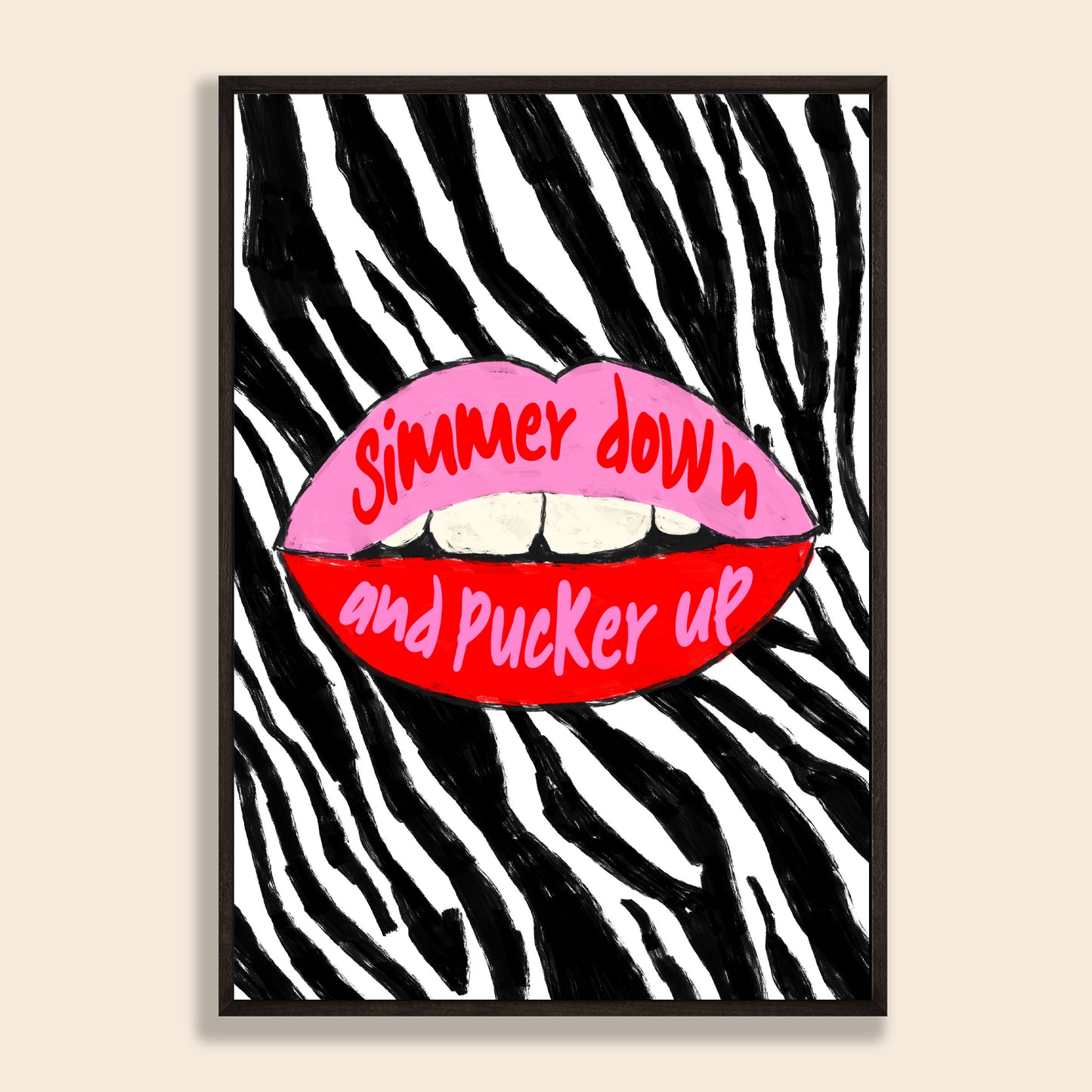 Pucker Up Lips Print